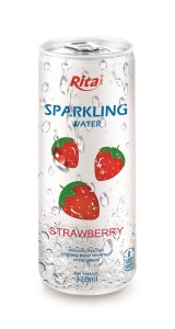 320ml Slim Can Strawberry Flavored Sparkling Water