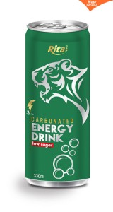 330ml Can Carbonated energy drink low sugar