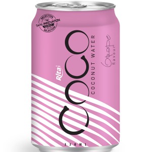 330ml Alu Can Grape flavour Coconut Water 