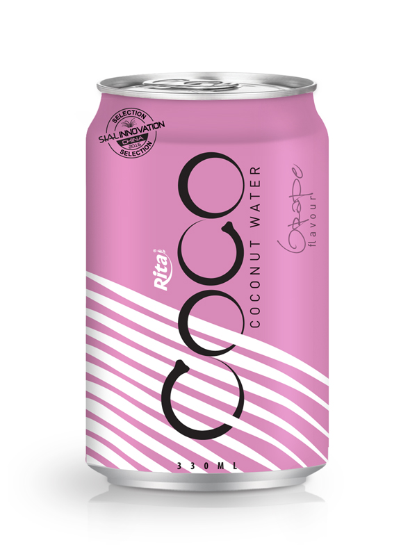 330ml Alu Can Grape flavour Coconut Water 