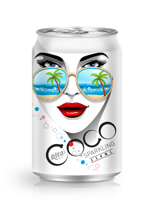 330ml Alu Can Sparkling Coconut Water 2