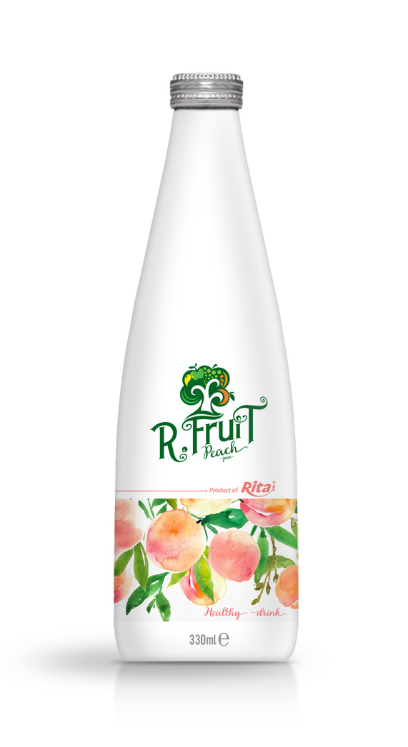 330ml Glass bottle Peach Juice