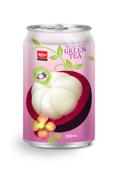 330ml canned Mangosteen Green Tea