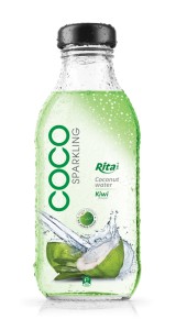 350ml Glass bottle Kiwi Flavor Sparking Coconut water 350ml Glass bottle Kiwi Flavor Sparking Coconut water