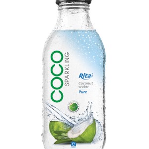 350ml Glass bottle Sparking Coconut water 