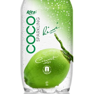 350ml Pet bottle Sparking coconut water  with kiwi juice