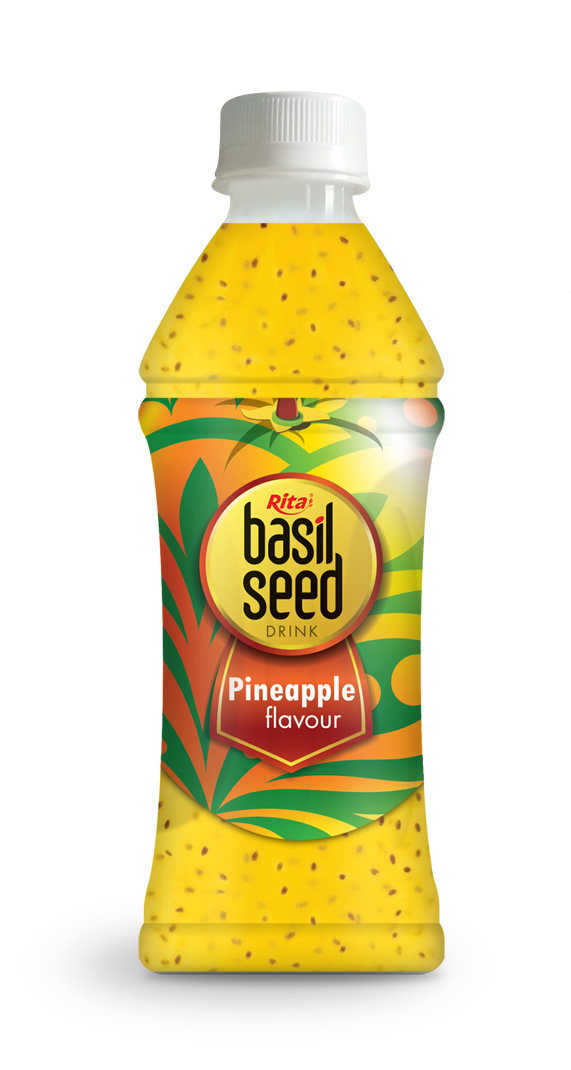 350ml basil seed drink with Pineapple