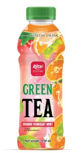 OEM Green Tea Drink With Orange Kumquat Mint Flavor 