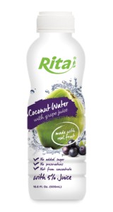 500ml PP bottle Coconut Water with Grape Juice