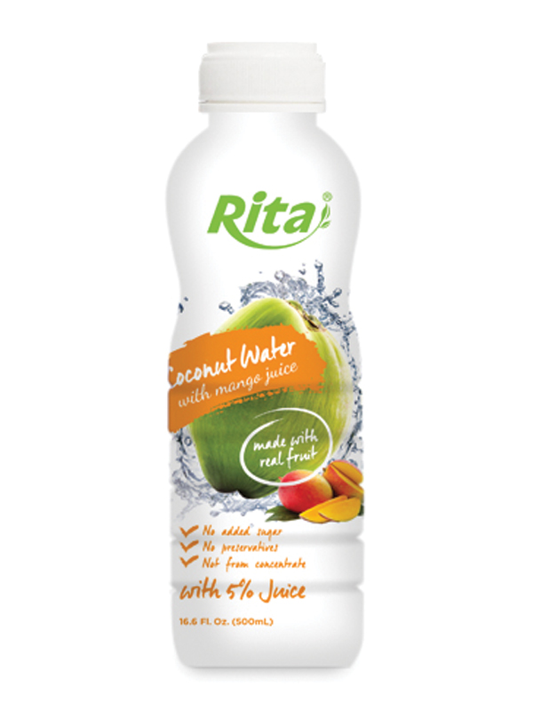 500ml PP bottle Coconut Water with Mango Juice