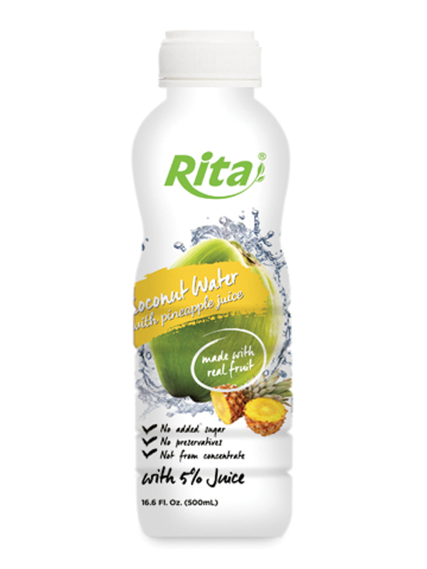 500ml PP bottle Coconut Water with Pineapple Juice