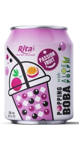 Wholesale 8.4 fl oz Cans Popping Boba Bubble Tea Mix Passion Fruit 