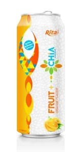 Aloe vera   chia with orange flavor 