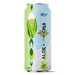 Aloe vera juice original  and CHIA seed drink 500ml cans