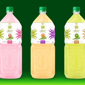 Aloe vera with fruit juice 2000ml Pet bottle 