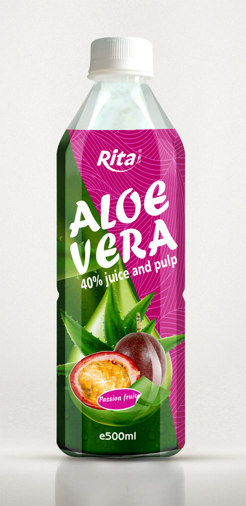 Aloe vera with passion fruit juice 500ml Pet bottle