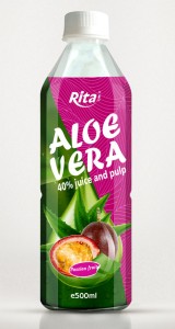 Aloe vera with passion fruit juice 500ml Pet bottle