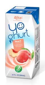 Aseptic 200ml peach Yoghurt drink Aseptic 200ml peach Yoghurt drink