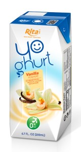 Aseptic 200ml vanilla Yoghurt