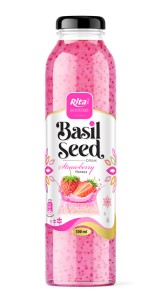 Basil seed drink with strawberry flavor 300ml