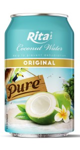 Best natural Rita coconut water 330ml short can