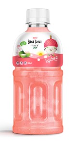 Natural Bici Bici Brand Lychee Juice With Nata De Coco