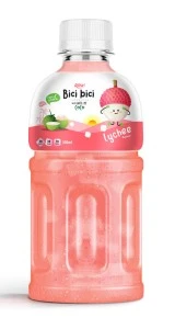 Natural Bici Bici Brand Lychee Juice With Nata De Coco Natural Bici Bici Brand Lychee Juice With Nata De Coco