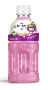 300ml Pet Bottle Mangosteen Juice Nata De Coco Bici Bici