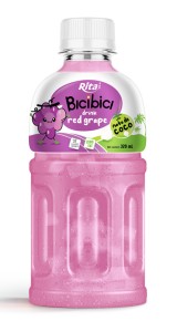 Bici Bici Drink Red Grape Juice With Nata De Coco Pet Bottle 320ml