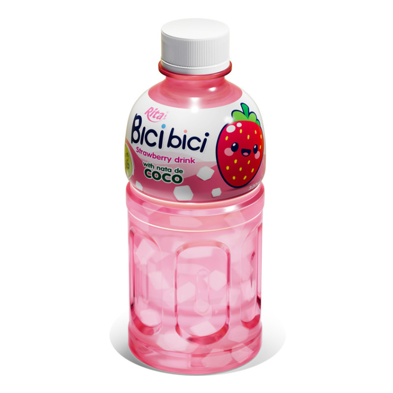 Bici Bici Strawberry Drink with Nata de Coco 320ml