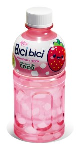 Bici Bici Strawberry Drink with Nata de Coco 320ml Bici Bici Strawberry Drink with Nata de Coco 320ml