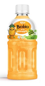 Bici Bici drink pineapple juice with nata de coco Pet bottle 320ml