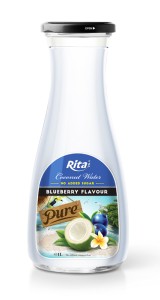 Blueberry flavour with Coconut water 1L Glass bottle Blueberry flavour with Coconut water 1L Glass bottle