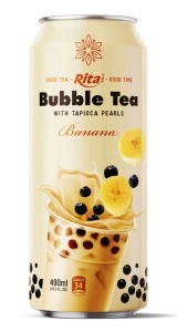 Supplier Bubble Tea With Banana Flavor 490ml Can