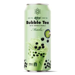 Bubble Tea 490ml can Matcha