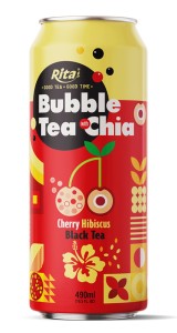 Hot Selling Bubble Tea With Chia Cherry And Hibiscus Flavor