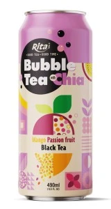 Best Quality Bubble Tea With Chia Mango And Passion Fruit