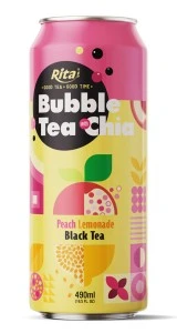 Supplier Bubble Tea With Chia Peach And Lemonade Flavor