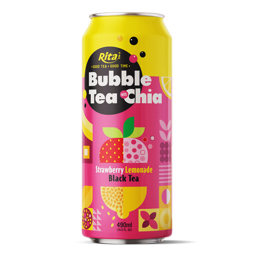 Bubble Tea with Chia Straw 490ml