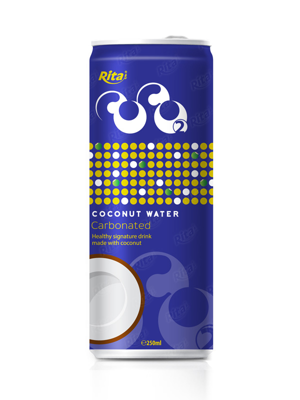 Carbonated coconut water 250m slim can