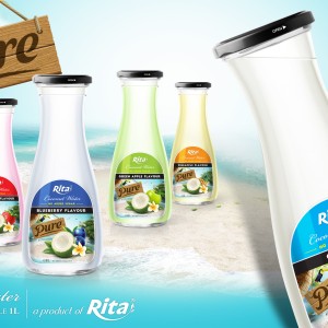 Coco 1L Glass bottle with fruit juice flavour