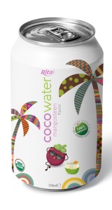 Coconut water with mangosteen flavor Coconut water with mangosteen flavor