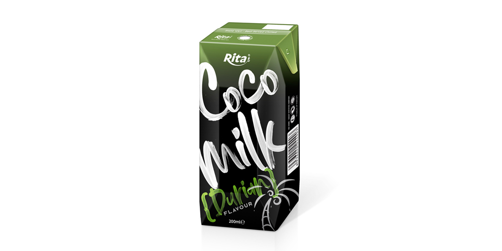Coco Milk with durian in prisma pak 200ml