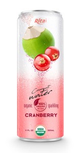 Coco Organic Sparkling with cranberry 320ml Coco Organic Sparkling with cranberry 320ml
