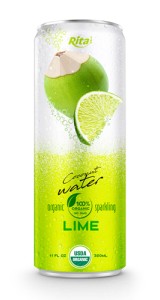 Coco Organic Sparkling with lime 320ml