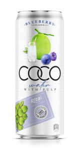 Coconut water pulp with blueberry 330ml Coconut water pulp with blueberry 330ml