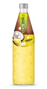 Coconut milk with nata de coco durian flavor