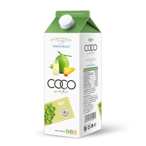 Coconut jelly water with pineapple flavour 