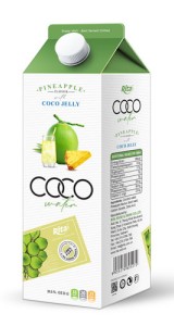 Coconut jelly water with pineapple flavour