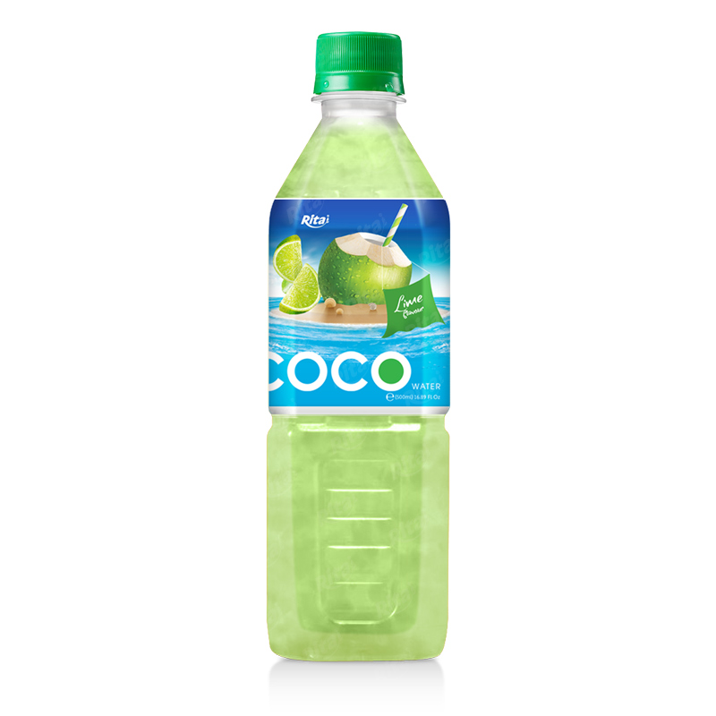 Coconut water with lime flavor  500ml Pet bottle 2 